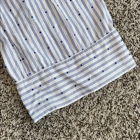 Aerie Light Blue and White Striped Pajama Pants Medium - Picture 5 of 6
